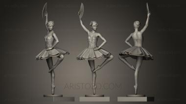 Figurines of girls (STKGL_0056) 3D model for CNC machine